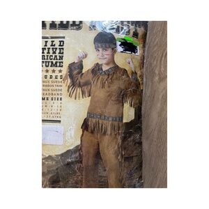 Wild West Native American Boys Halloween Trick or treat costume M 8/10